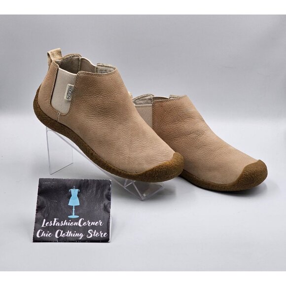 Keen Women's Beige Nubuck Leather Mosey Chelsea Ankle Boots Size 9.5 2949 - Picture 9 of 16